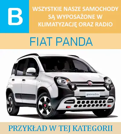 Tani wynajem aut Malaga Lotnisko – Grupa B Fiat Panda